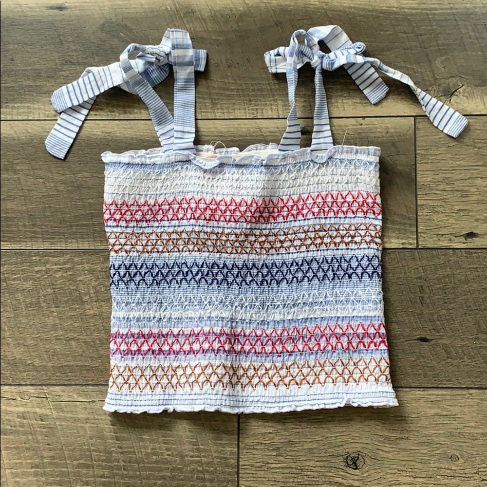 Adjustable Tie Straps Knots Short Top/Crop Top